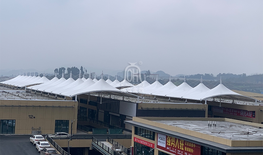 仁懷國際汽車城三期商業街通道膜結構  